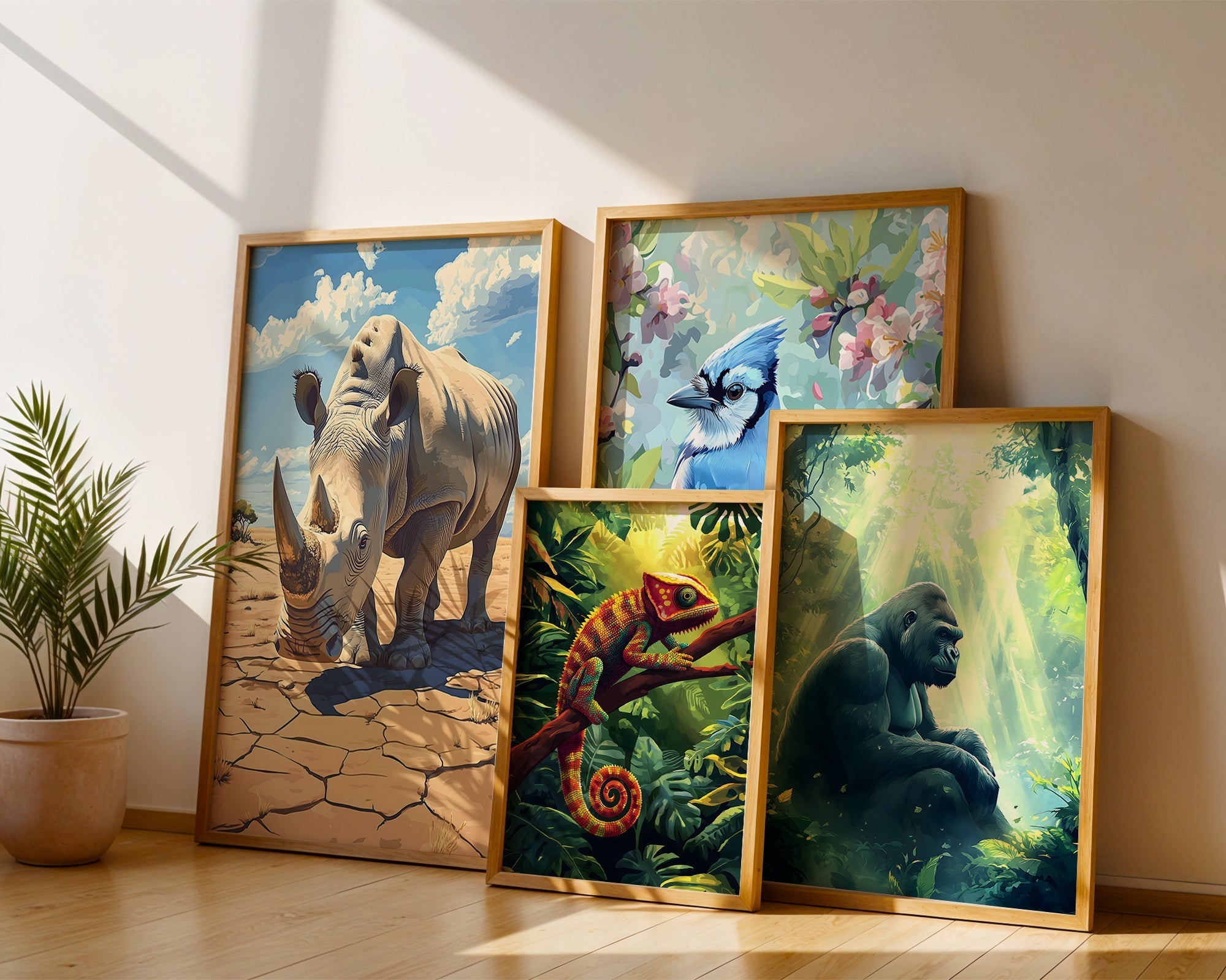The Science Behind Nature Art: Why Wildlife Prints Improve Your Wellbeing featuring framed wildlife artworks.