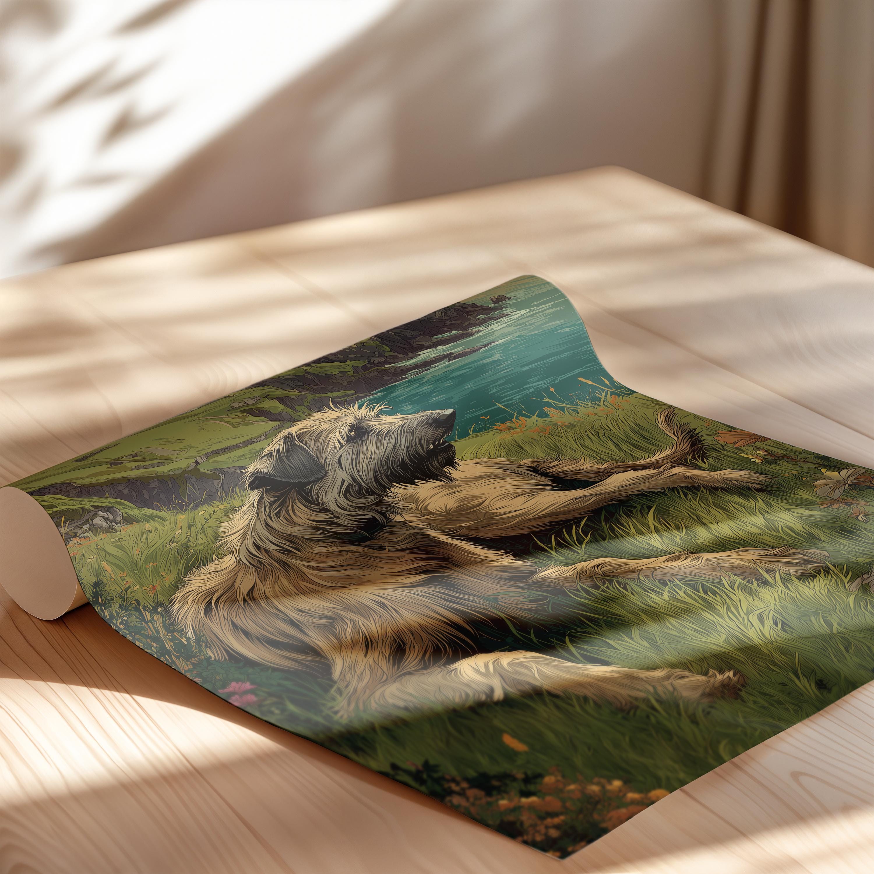 Irish Wolfhound Print: Gentle Giant Dog Breed Wall Art