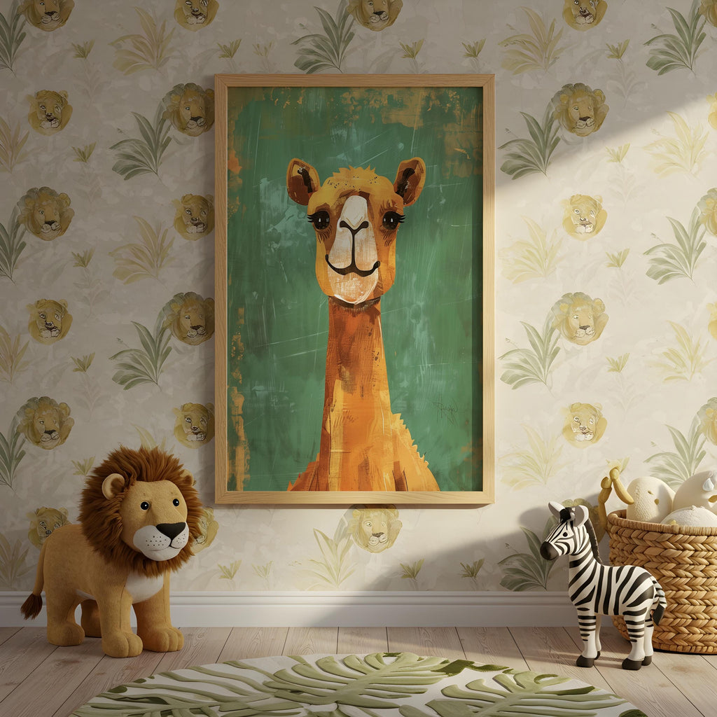 Camel Nursery Wall Art – Desert Animal Print