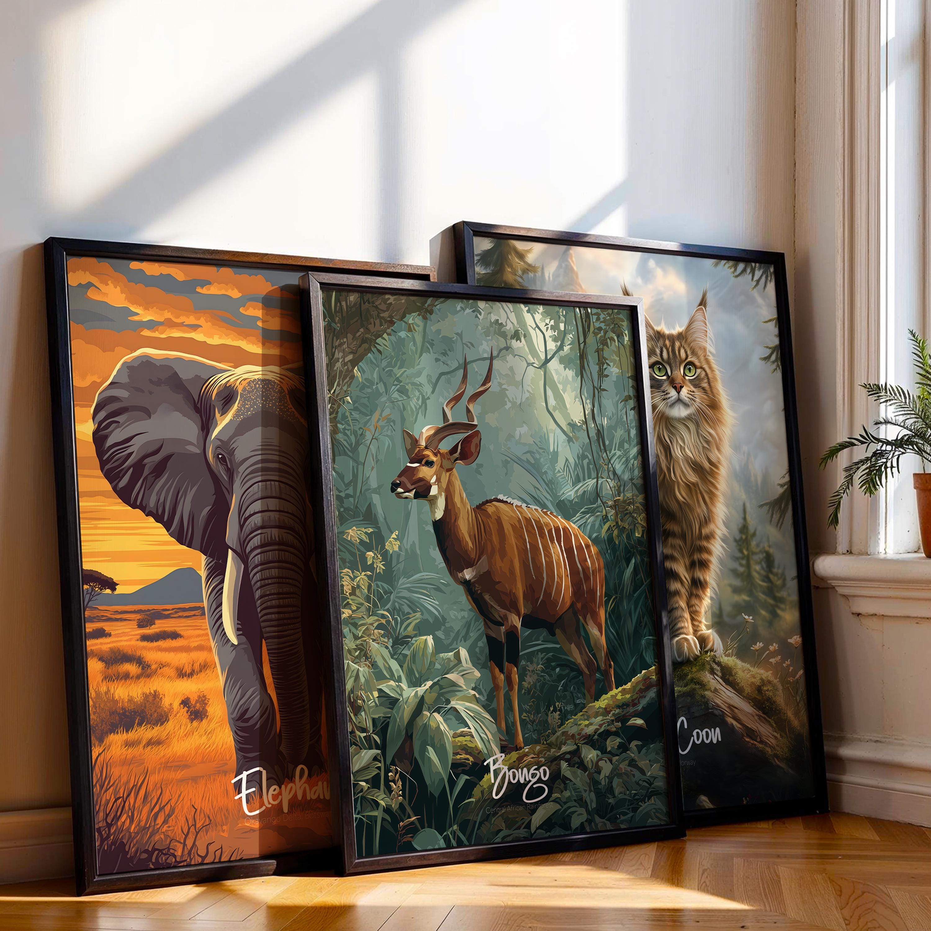 Bongo Antelope Print: Rare African Animal Wall Art