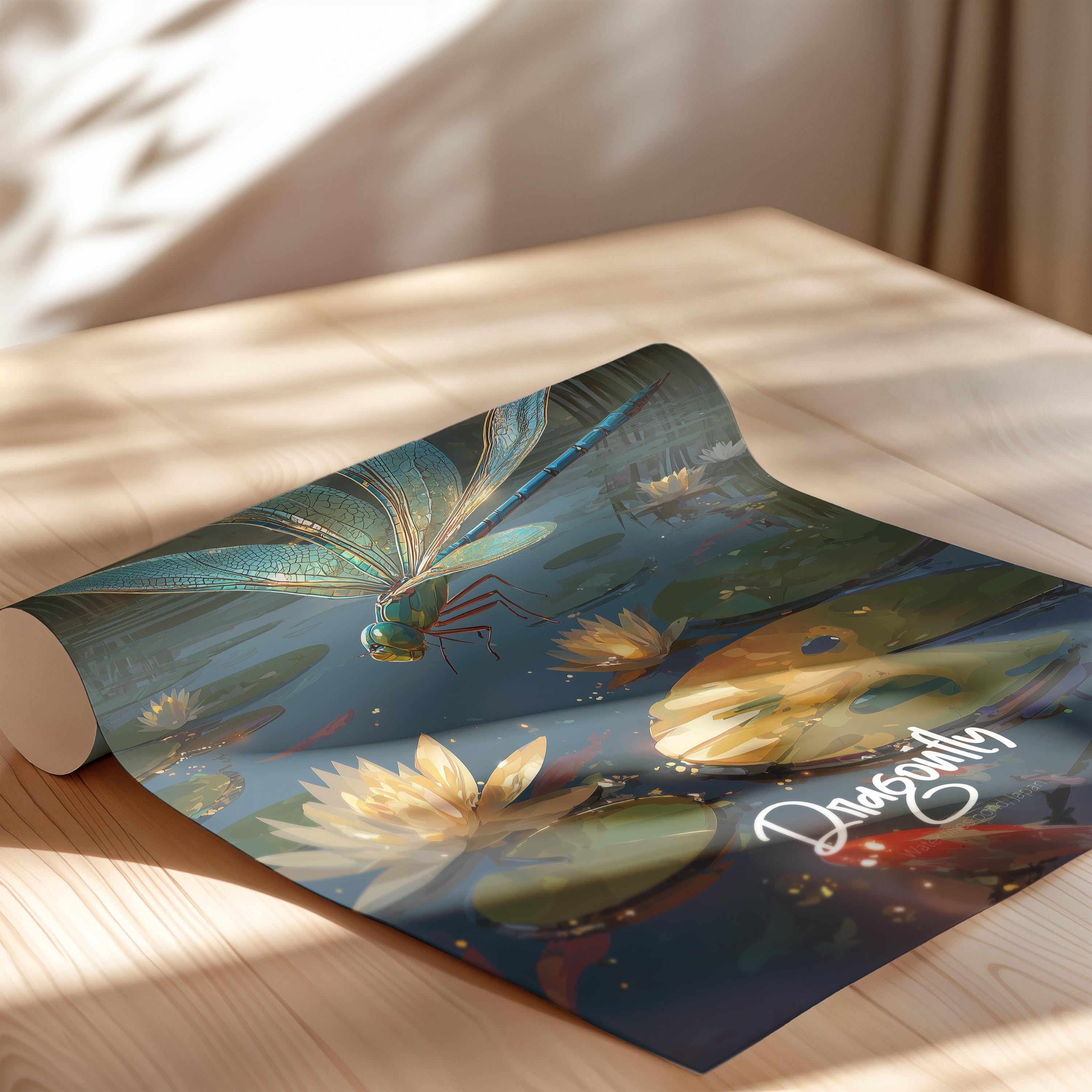 Dragonfly Wall Art Print: Elegant Insect Poster, Nature Decor