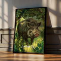 Kunekune Pig Art Print – Rustic Farm Animal Wall Decor