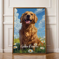 Golden Retriever Framed Poster: Dog Lover Wall Art