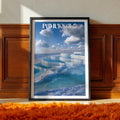 Pamukkale Turkey Travel Poster – Thermal Pools Wall Art, Landscape Print, Natural Wonder Decor
