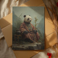 Wise Panda in Sichuan – Asian Animal Art Print, Nature Explorer Wall Decor