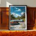 Chernobyl Travel Poster: Pripyat Amusement Park Print, Ukraine Wall Art