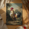 Versailles Rooster Poster – French Royal Animal Wall Art, Baroque Chicken Print