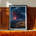 Mount Etna Poster – Sicily Travel Print, Italian Landscape Wall Art, Volcano Decor