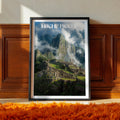 Machu Picchu Poster – Peru Travel Print, Inca Ruins Wall Art, Andes Mountain Landscape