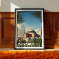 Istanbul Travel Poster: Hagia Sophia Print, Turkey Wall Art
