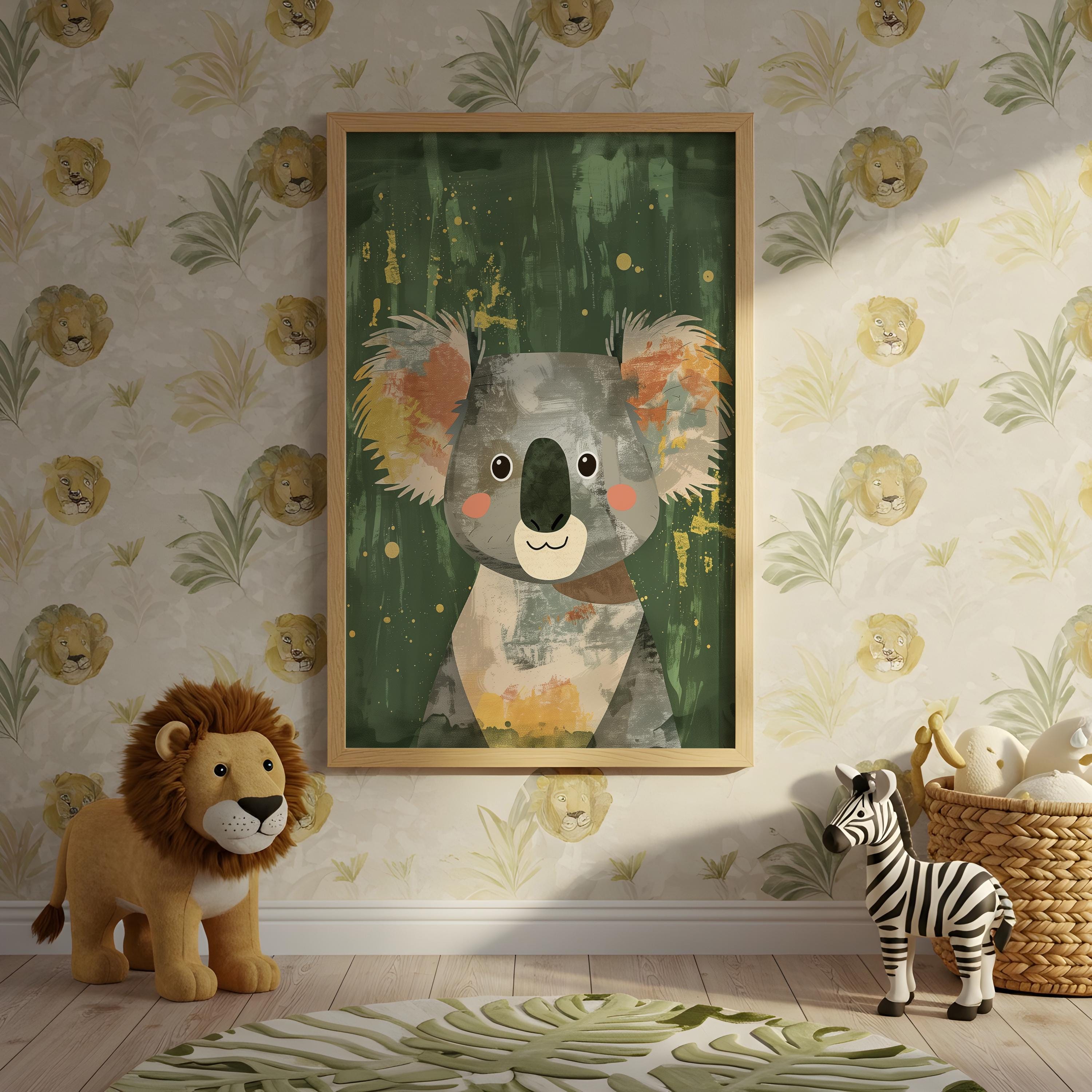 Koala Nursery Wall Art – Australian Animal Print
