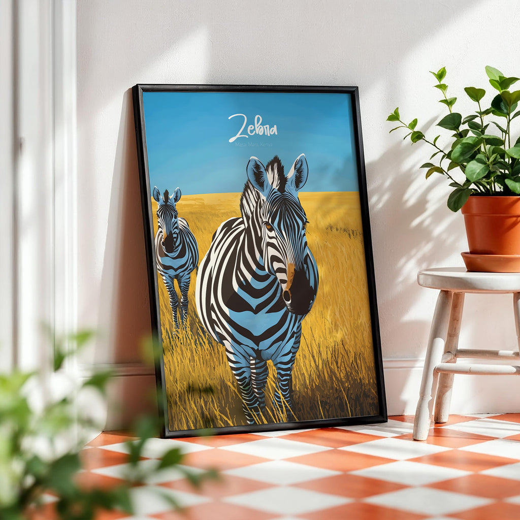 Zebra Print: Black and White Safari Animal Illustration