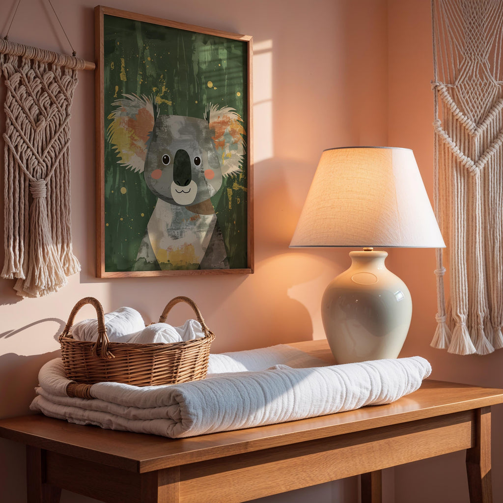Koala Nursery Wall Art – Australian Animal Print