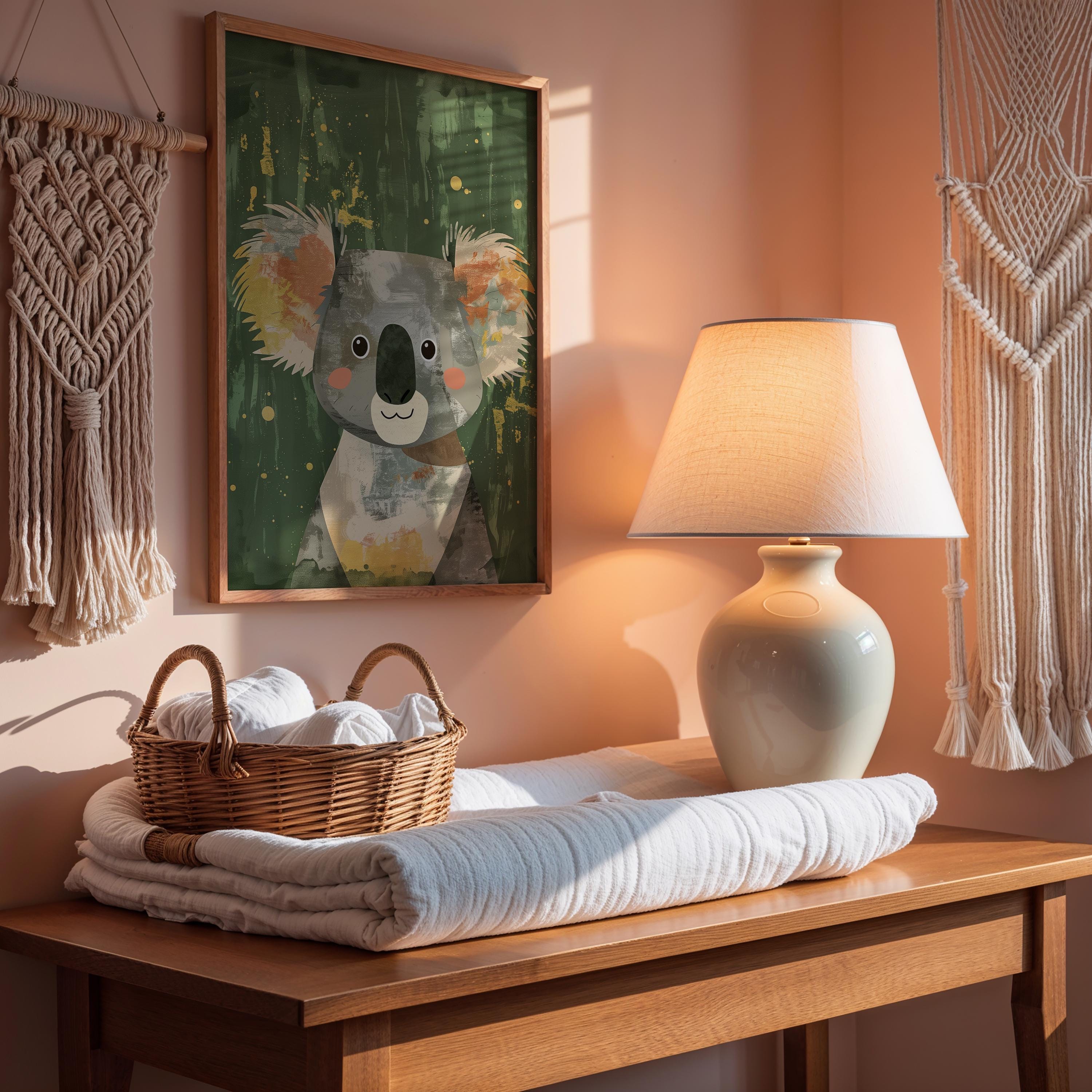 Koala Nursery Wall Art – Australian Animal Print