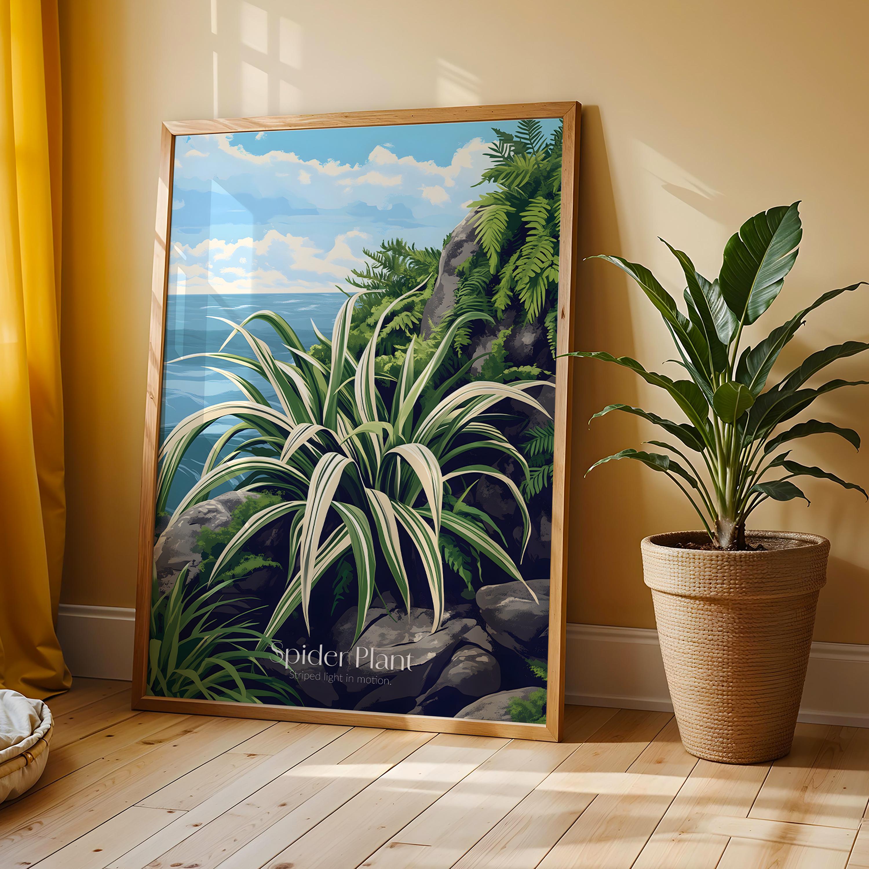 Snake Plant Print: Minimalist Botanical Wall Art, Modern Home Decor