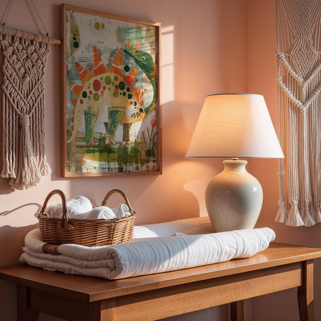 Stegosaurus Nursery Art Print