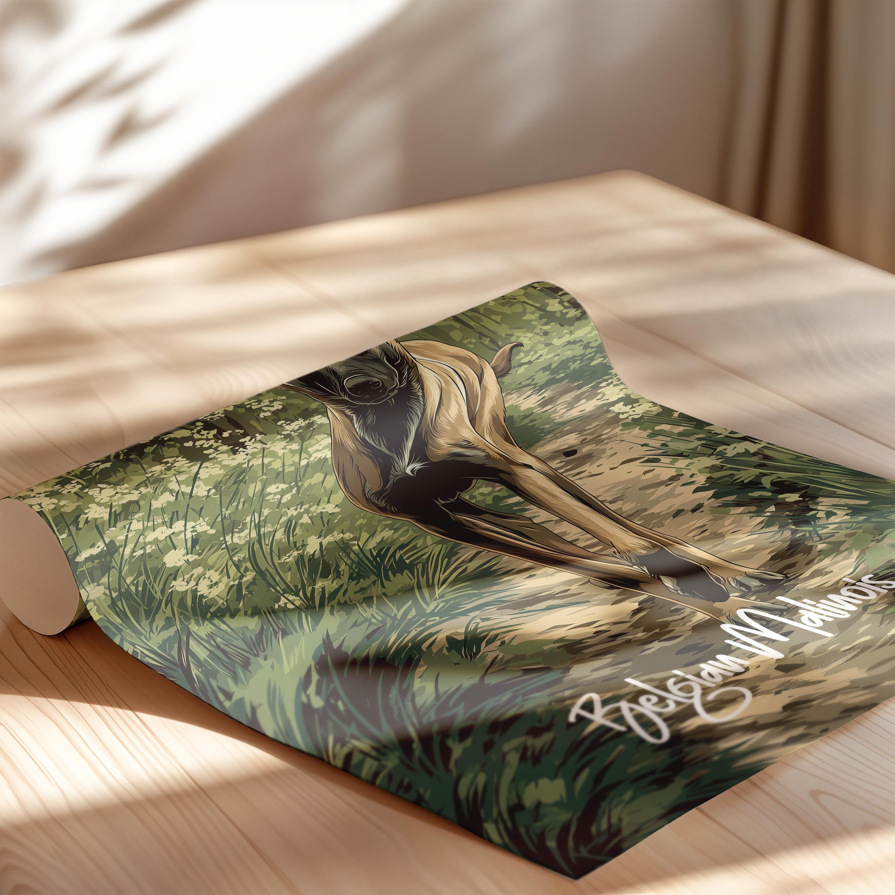 Belgian Malinois Dog Print: Modern K9 Wall Art