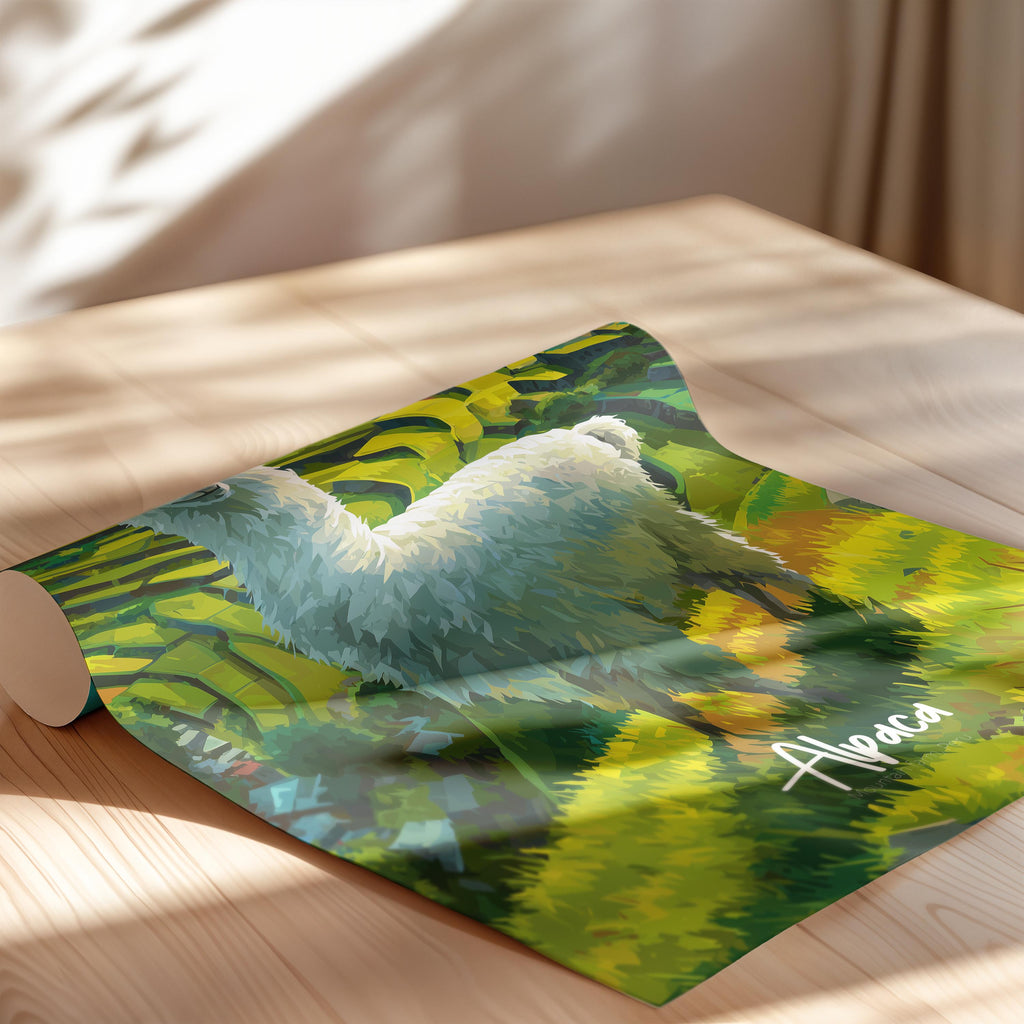 Alpaca Framed Poster: Boho Nursery Decor, Kids Room Animal Art