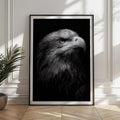 Majestic Eagle Art Print: Black and White Wildlife Poster