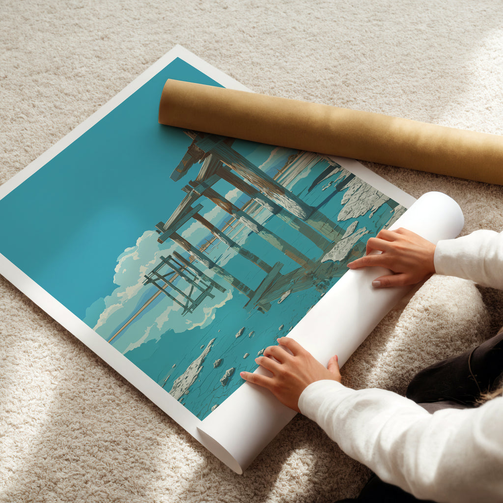 Salton Sea Travel Poster: California Print, USA Wall Art