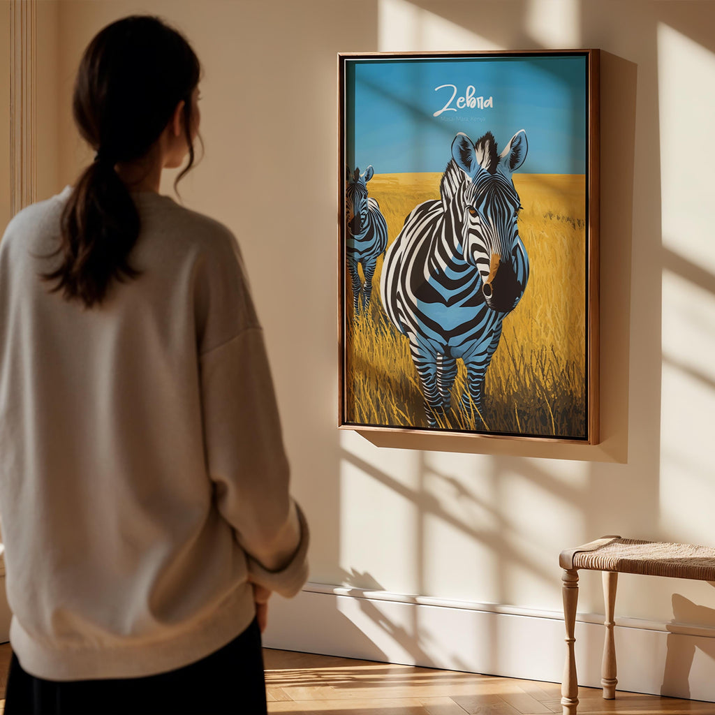 Zebra Print: Black and White Safari Animal Illustration