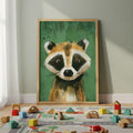 Badger Nursery Wall Art – Woodland Animal Print for Kids