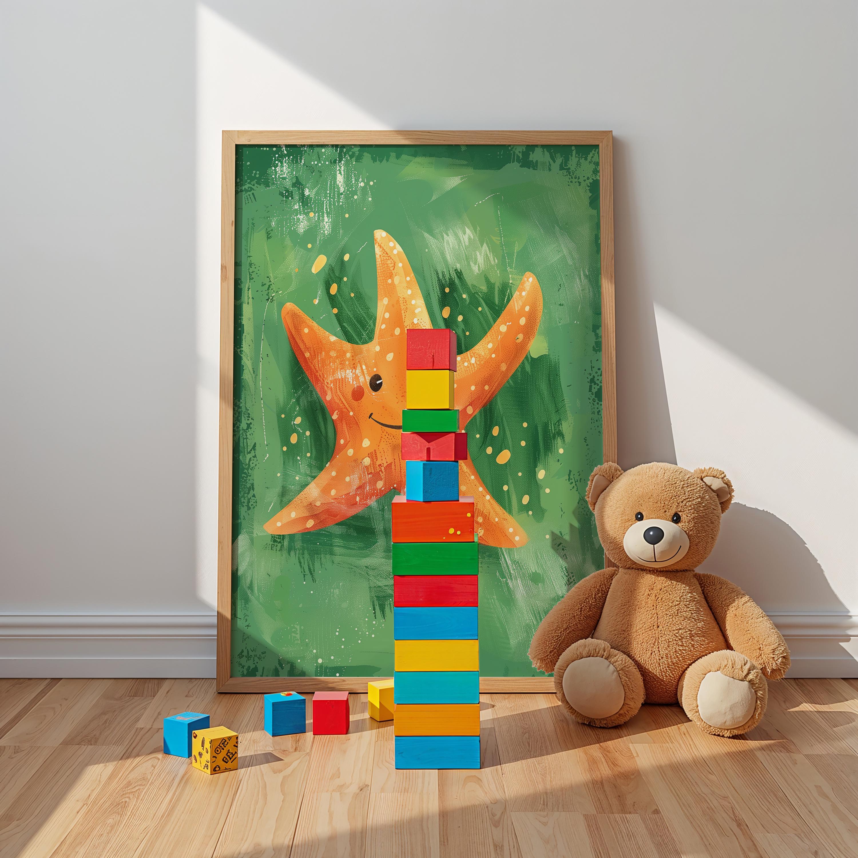 Starfish Nursery Wall Art – Ocean Animal Print