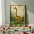 Brachiosaurus Wall Art – Dinosaur Print for Kids Room