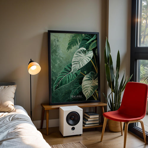 Alocasia Dragon Scale Print: Tropical Botanical Wall Art, Plant Lover Gift