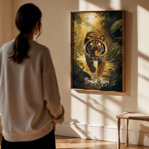 Bengal Tiger Art Print: India Wildlife Illustration