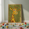 Giraffe Nursery Wall Art – Safari Animal Print for Kids
