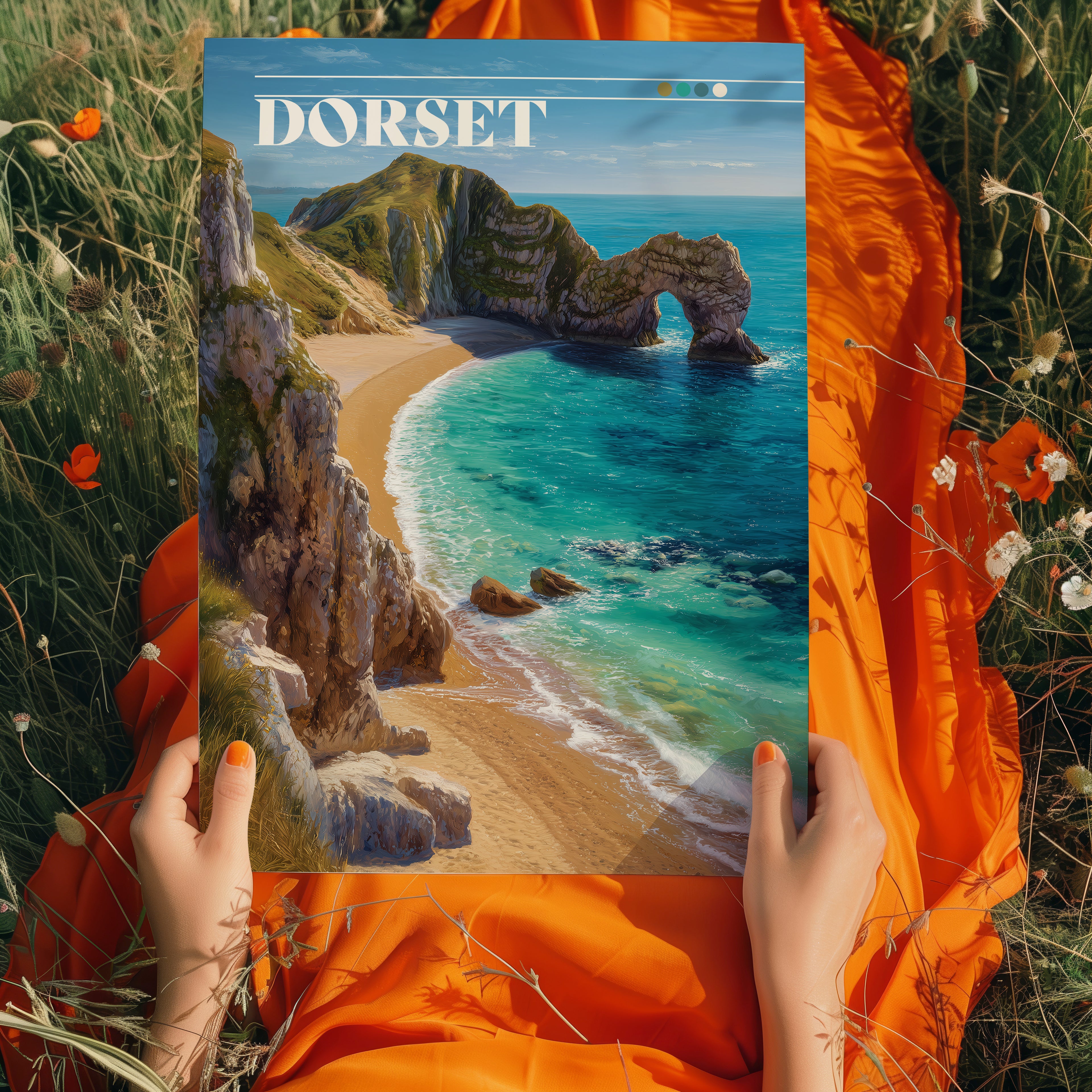 Durdle Door England Travel Print: Jurassic Coast Seaside Photography