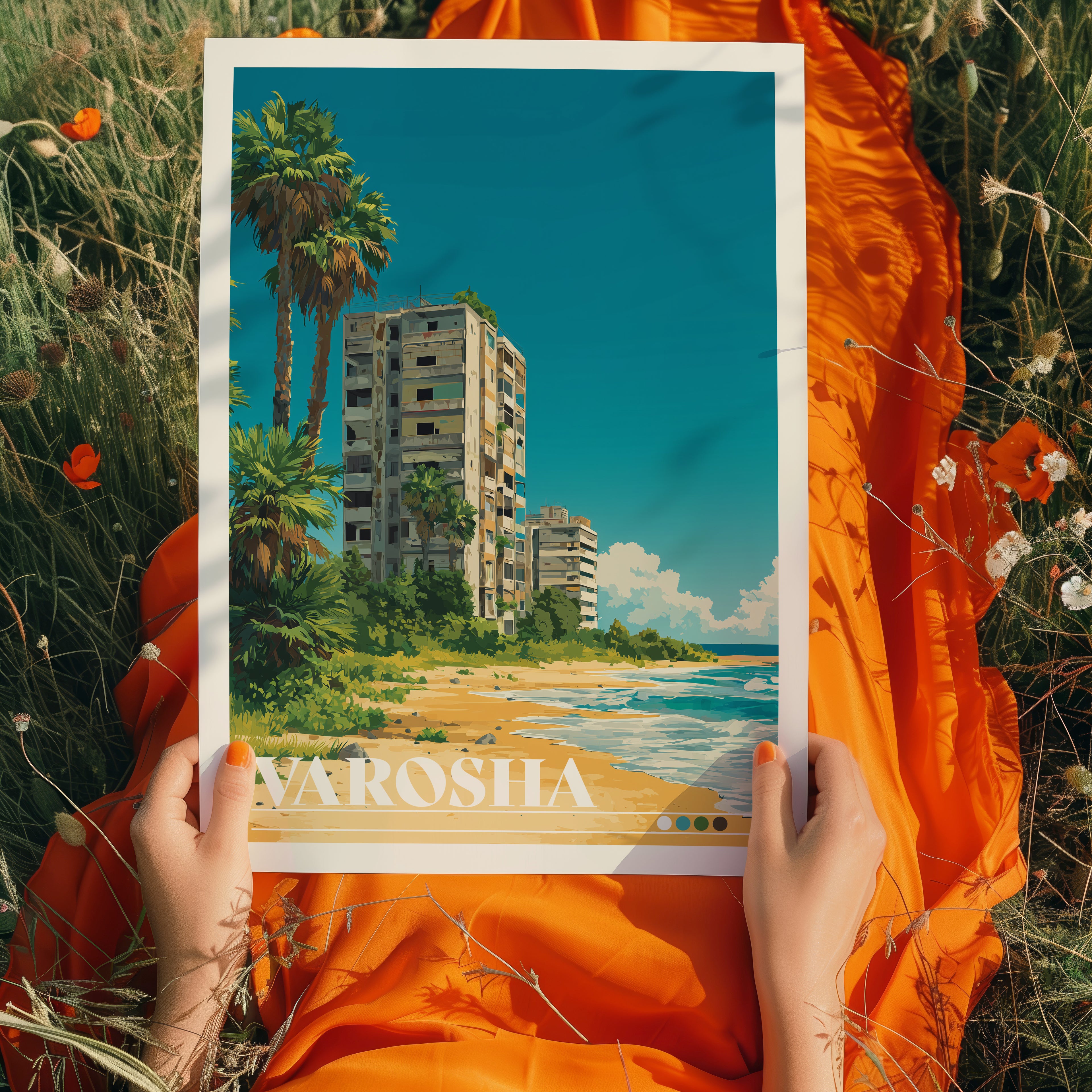Varosha Travel Poster: Abandoned Resort Print, Cyprus Wall Art
