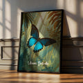 Ulysses Butterfly Print: Vibrant Tropical Insect Wall Art