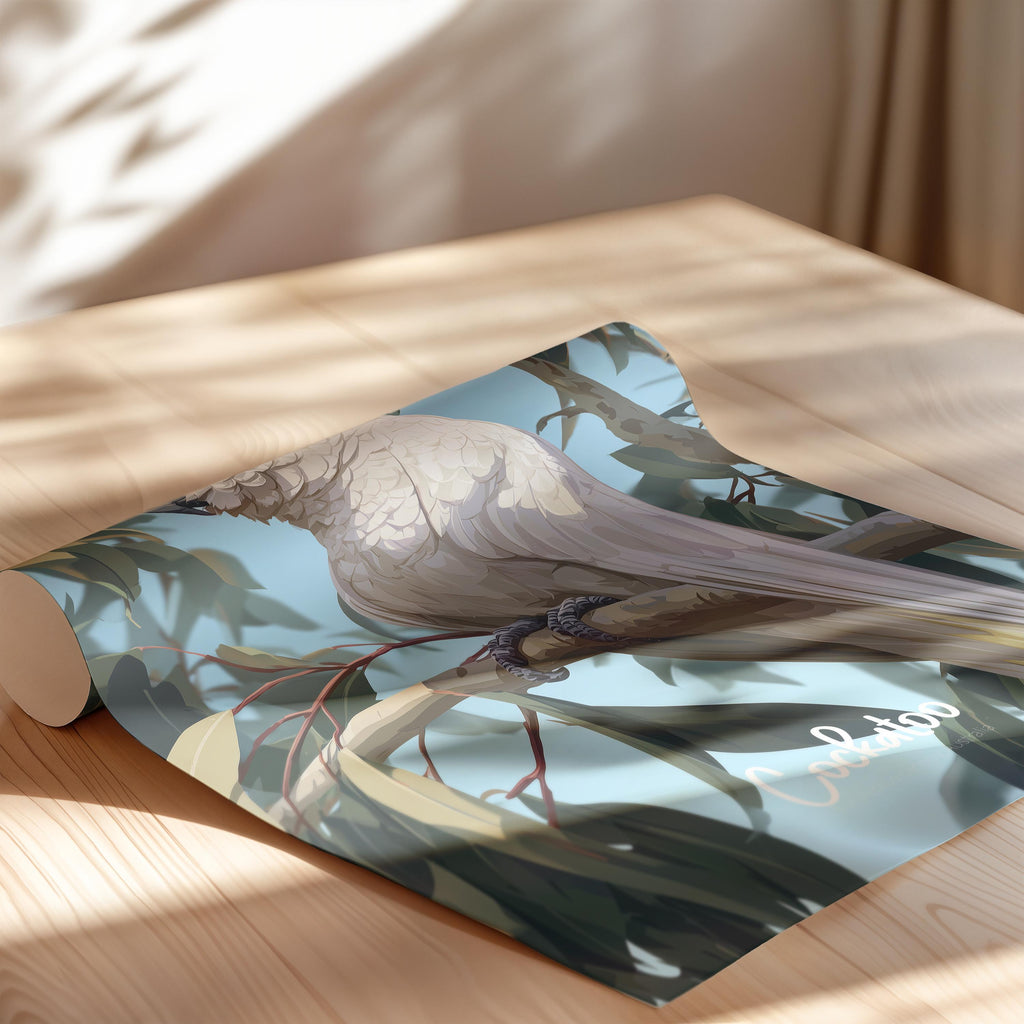 Cockatoo Framed Poster: Colourful Australian Bird Wall Art
