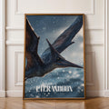 Pteranodon Poster for Kids Room – Flying Dinosaur Wall Art for Nursery or Playroom