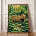 Capybara Art Print – Wildlife Illustration, Home or Nursery Decor