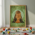 Seal Nursery Wall Art – Woodland Animal Print