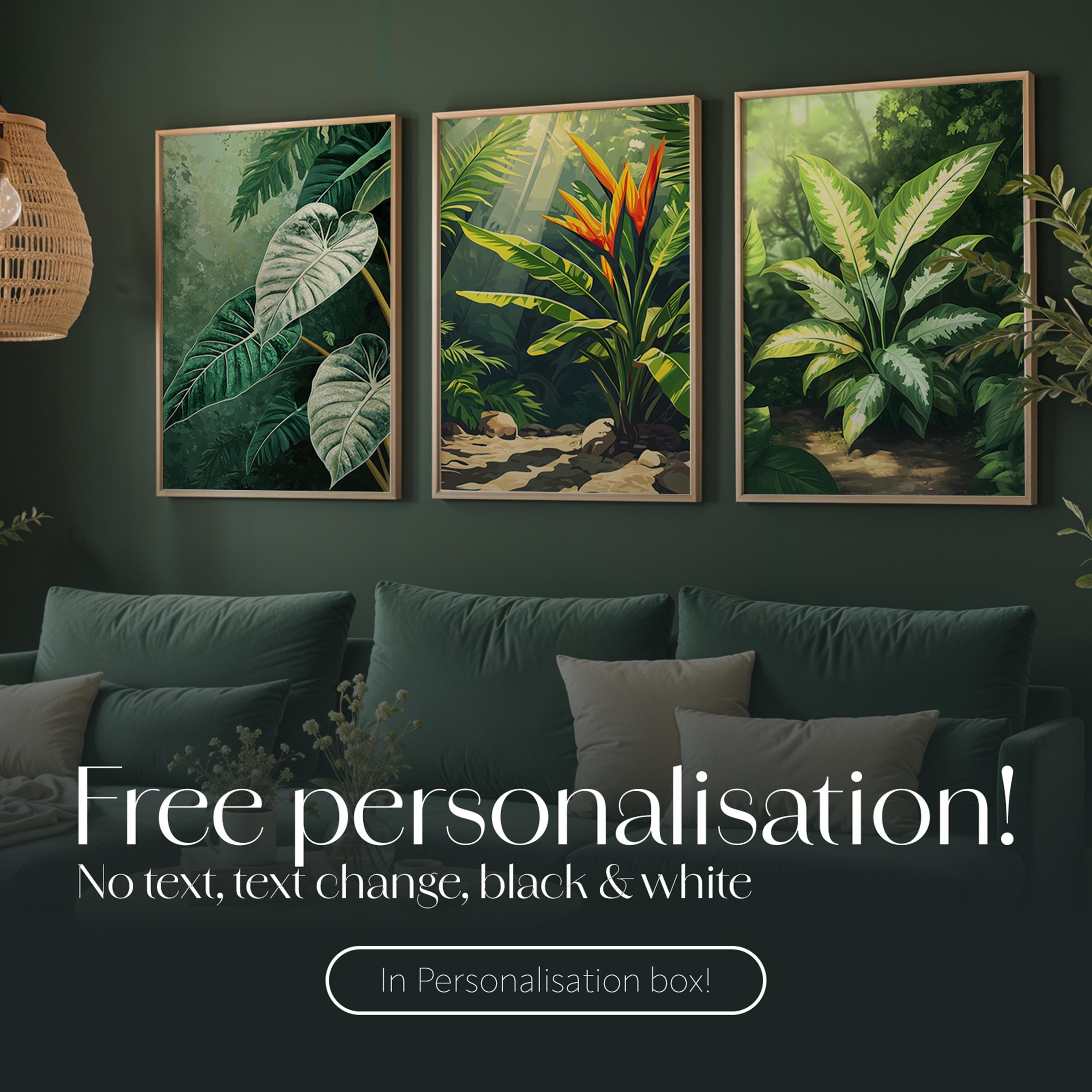 Calathea Plant Print: Minimalist Botanical Plant Wall Art