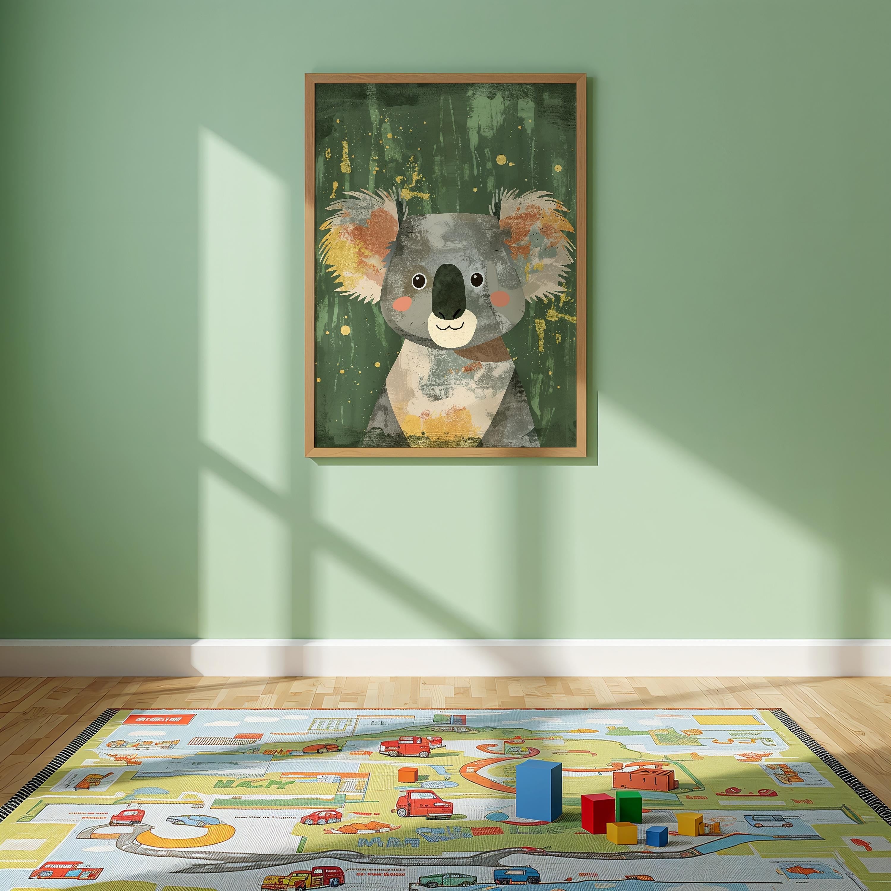Koala Nursery Wall Art – Australian Animal Print