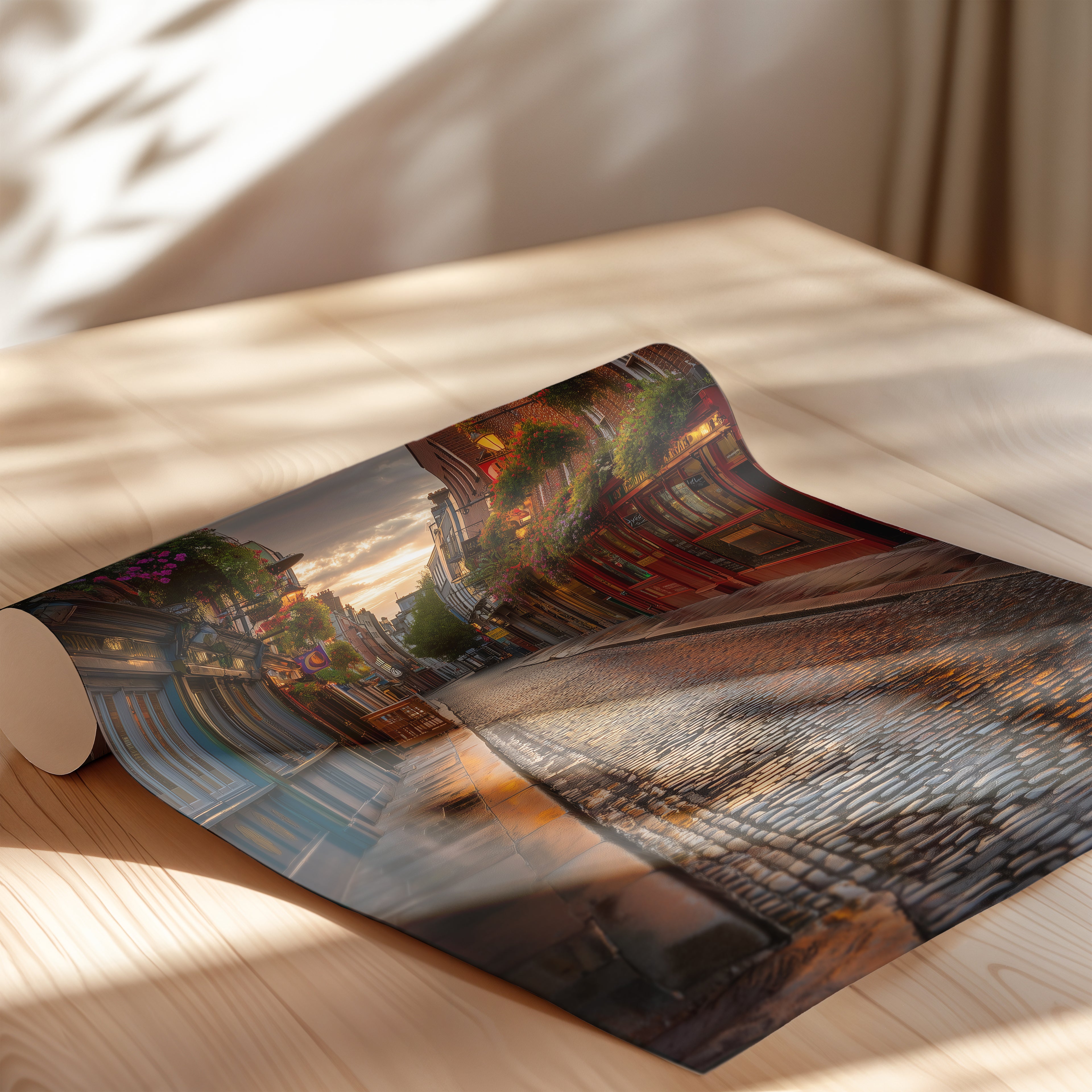 Dublin Ireland Poster – Cityscape Wall Art Print, Irish Travel Decor, Historic Architecture Landscape Photography