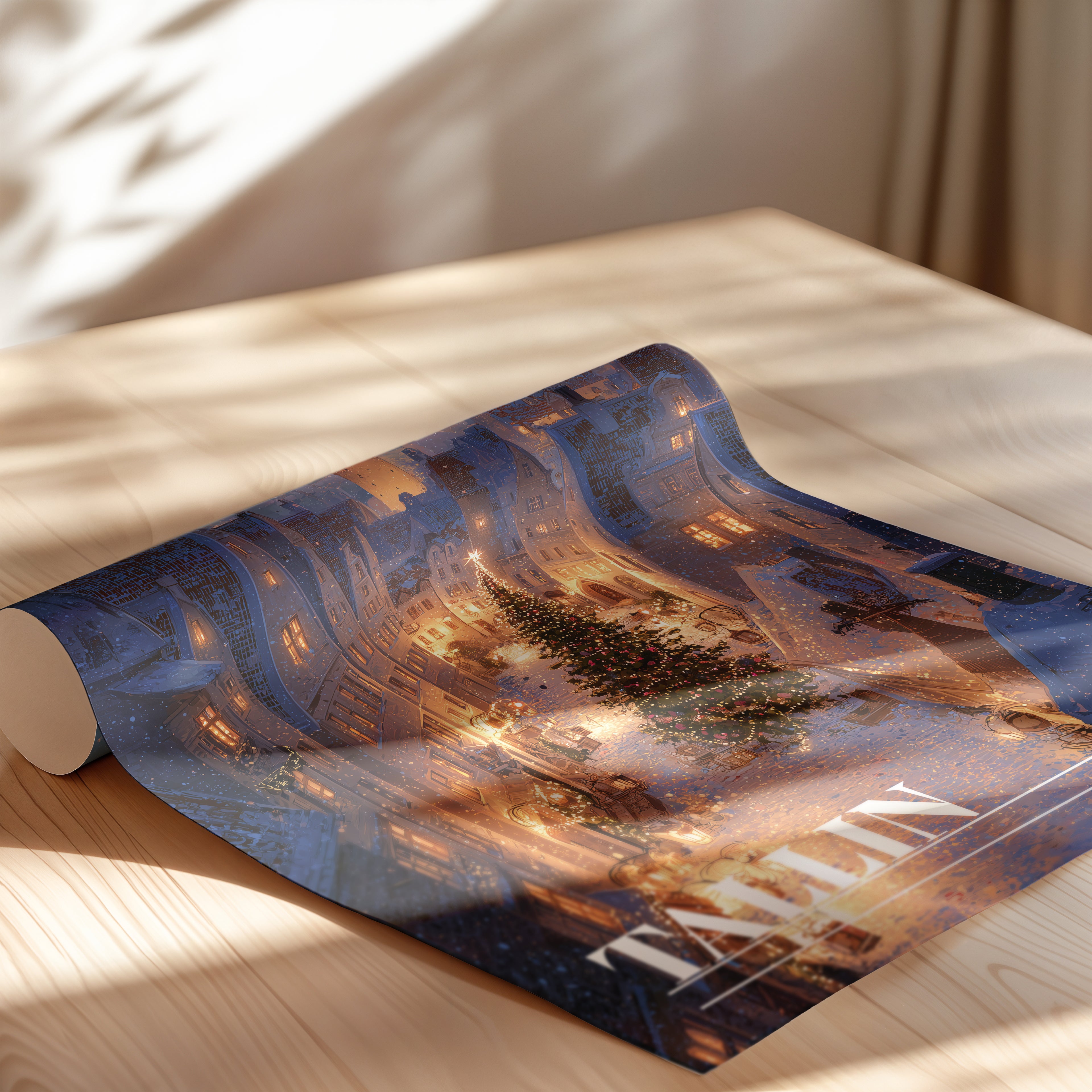 Tallinn Christmas Market Travel Print: Medieval Estonia Old Town Winter Decor