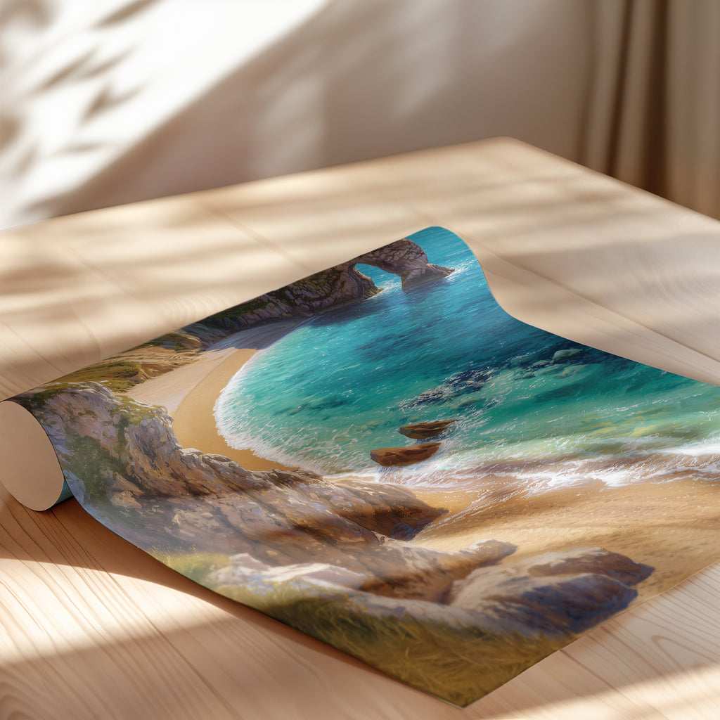 Durdle Door England Travel Print: Jurassic Coast Seaside Photography