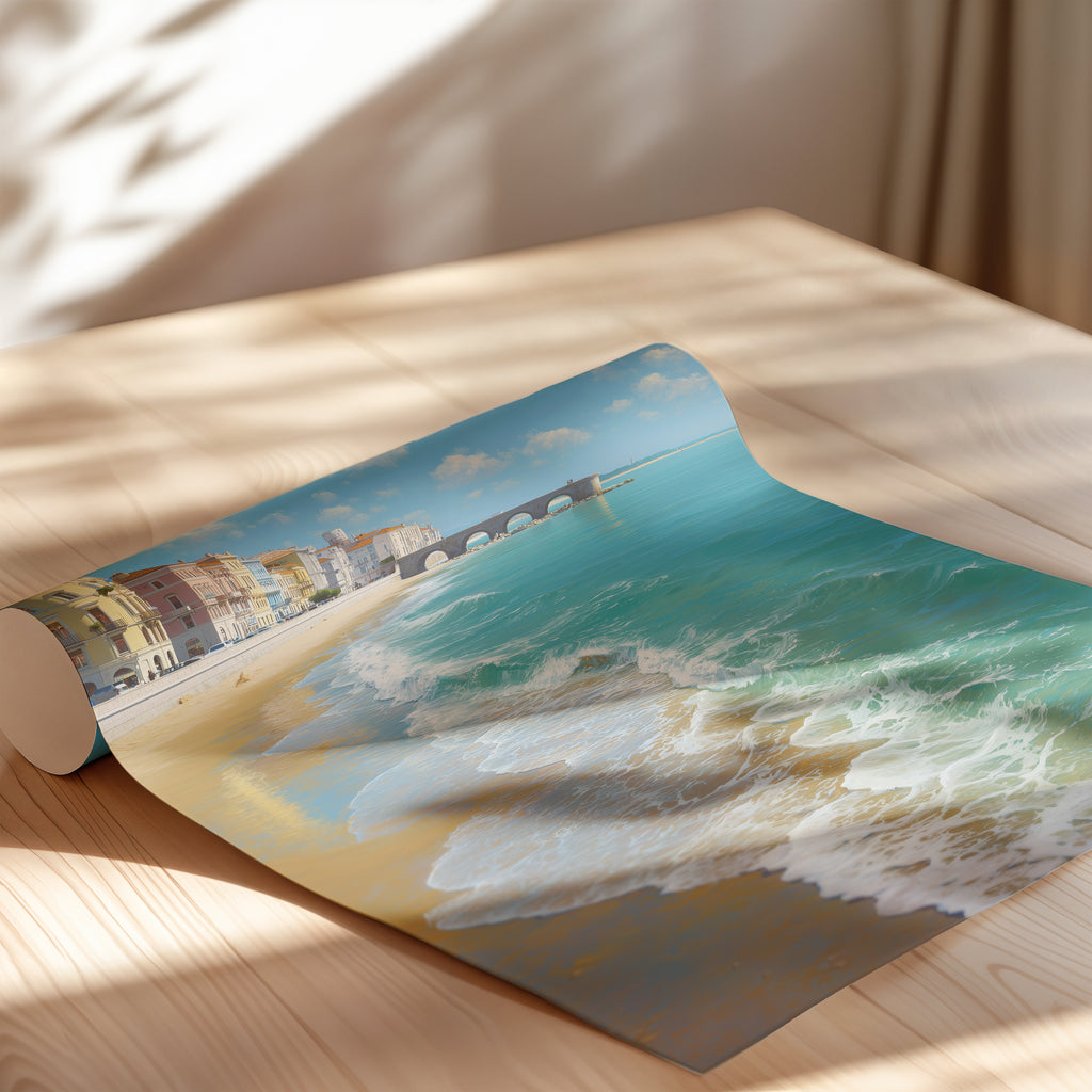 Rimini Italy Poster – Adriatic Coast Wall Art, Seaside Beach Print, Mediterranean Travel Photography Decor