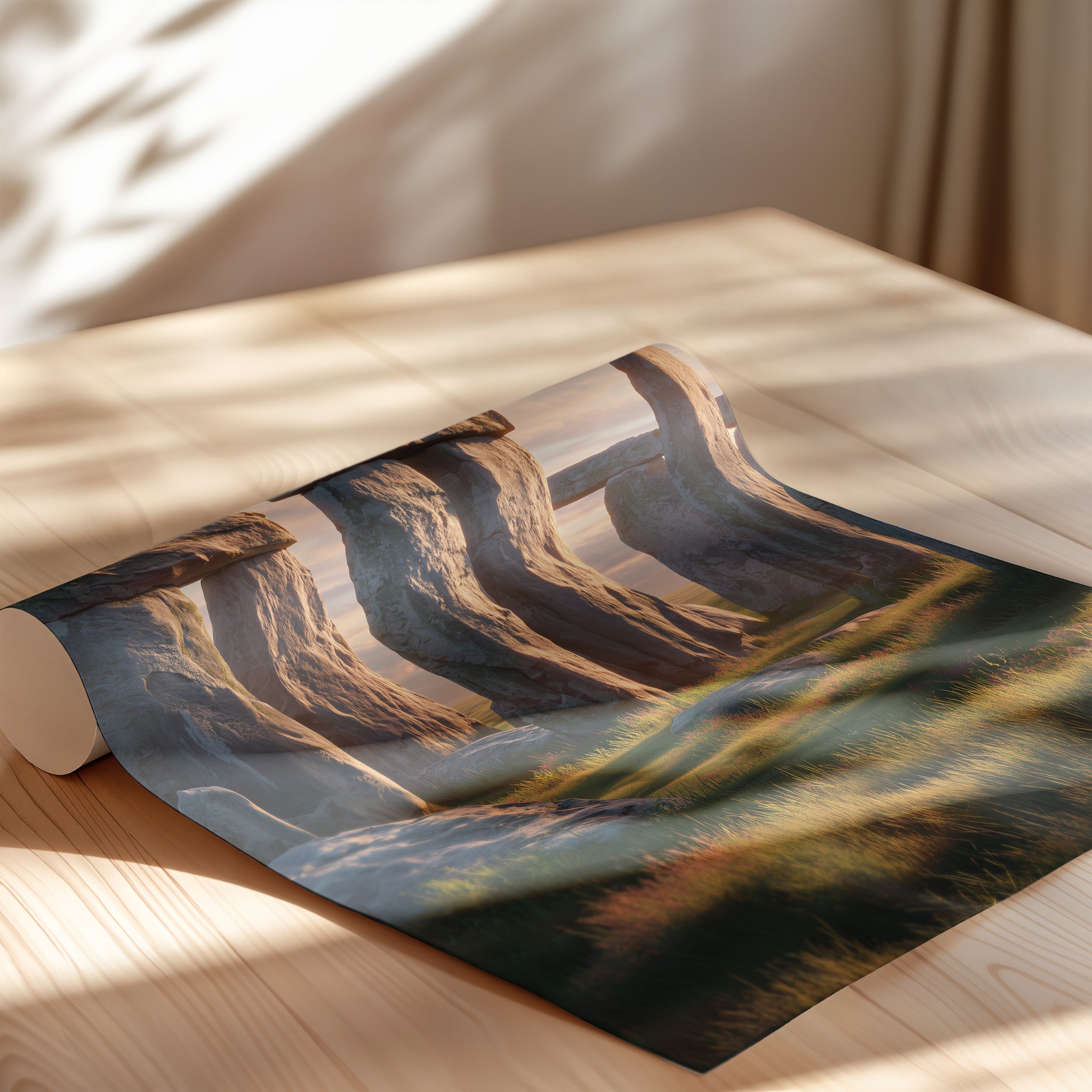 Stonehenge England Poster – Ancient Monument Wall Art, UK Heritage Print, Prehistoric Travel Photography Decor