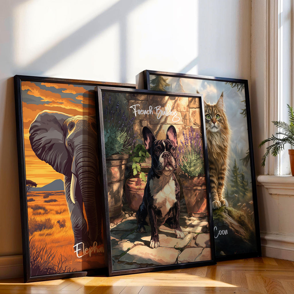 French Bulldog Art Print | Nursery, Kids Room, or Office Decor