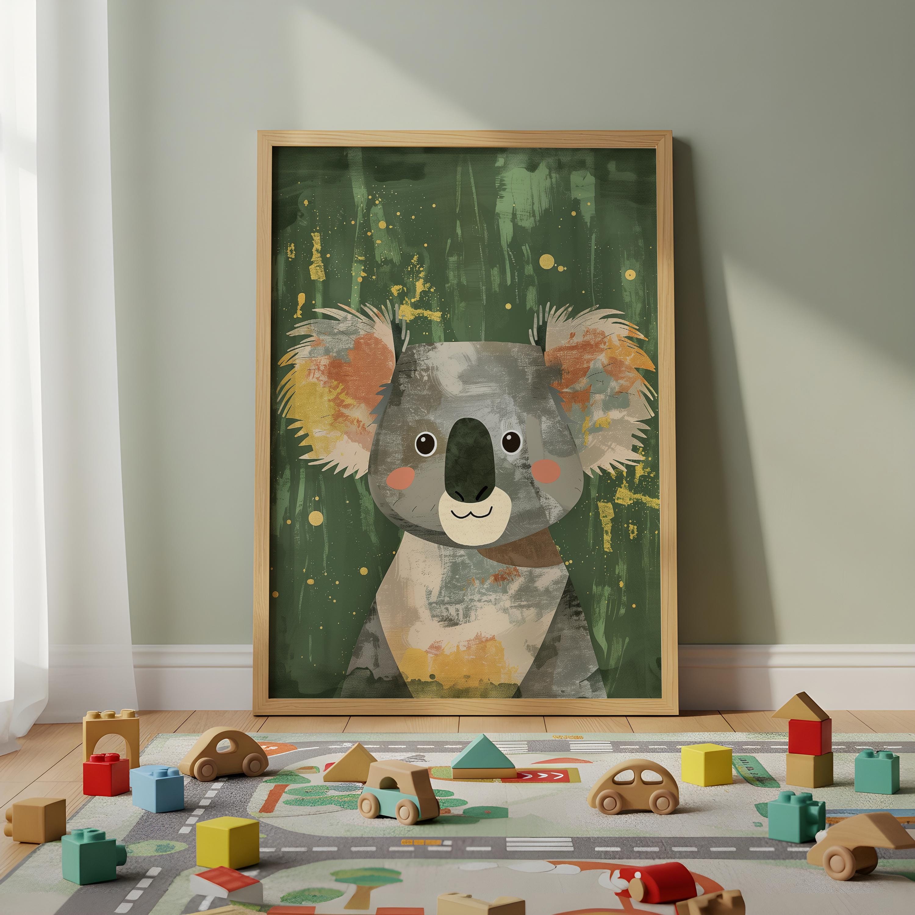 Koala Nursery Wall Art – Australian Animal Print