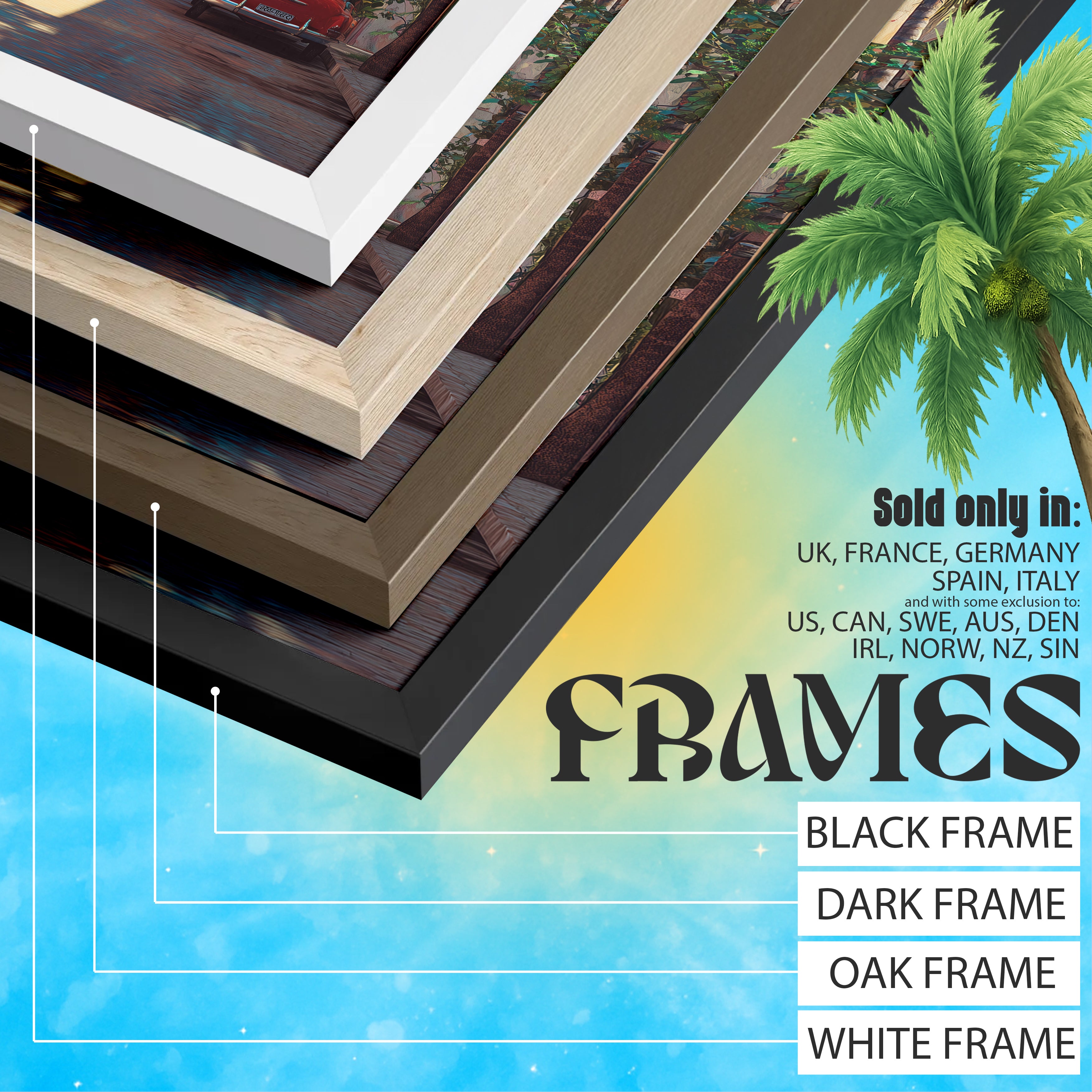 Havana Cuba Poster – Vintage City Wall Art, Caribbean Travel Print, Colourful Street Photography Decor