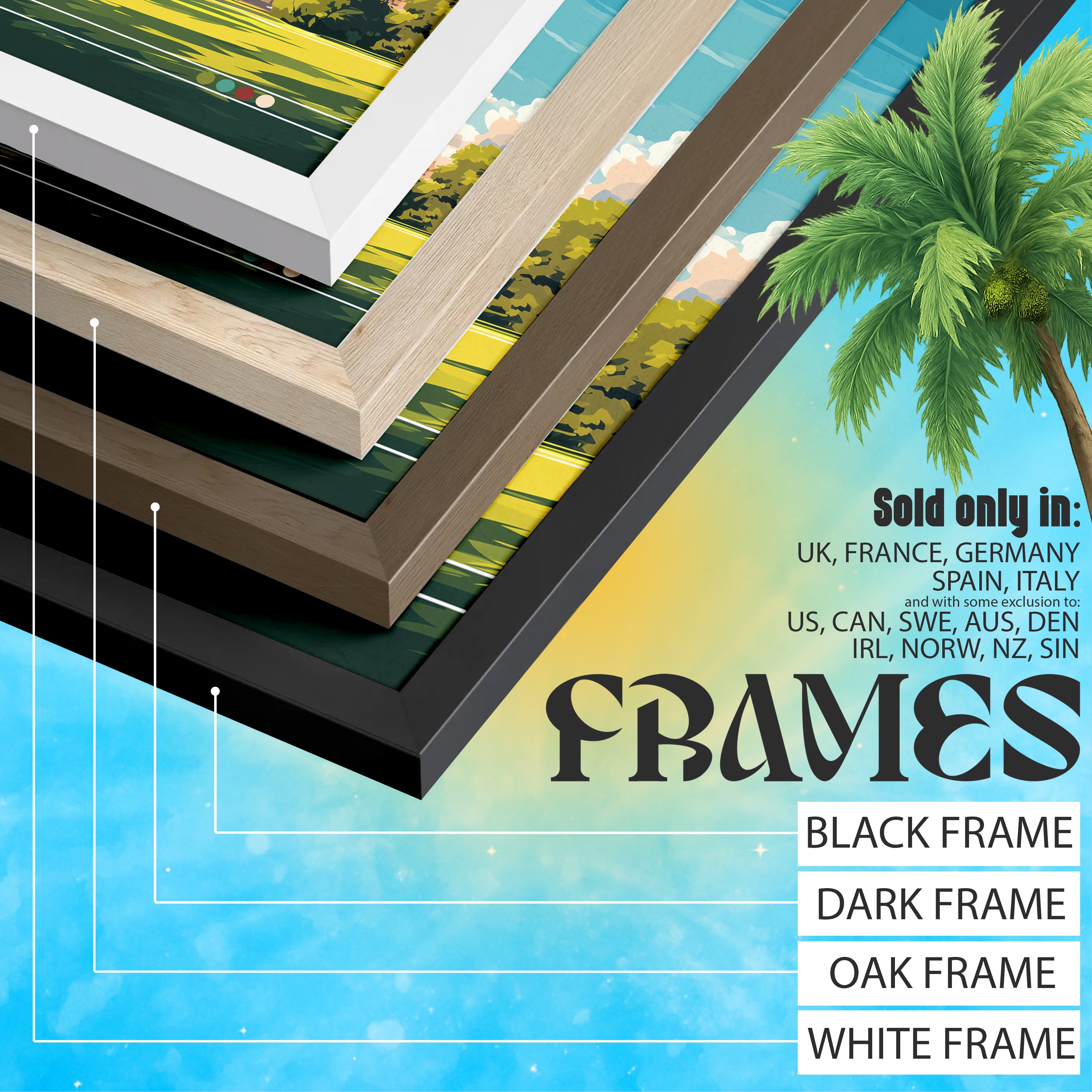 Paris France Poster – Eiffel Tower Wall Art, Romantic City Print, European Travel Photography Decor