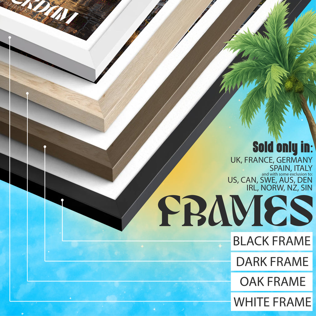 Netherlands Travel Poster – Amsterdam Canal Houses Wall Art Print, European Cityscape Decor